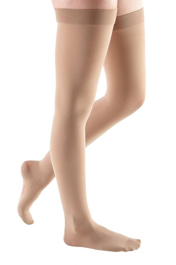 Mediven Comfort, 20-30 mmHg, Thigh High w/ Lace Top-Band, Closed Toe, Size I, Sandstone