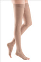 Mediven Plus 30-40 mmHg Thigh High Beaded Topband Open Toe, Standard, Size V, Beige