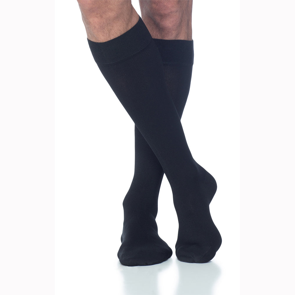 232C Essential Cotton 20-30mmHg M LL Black Mist