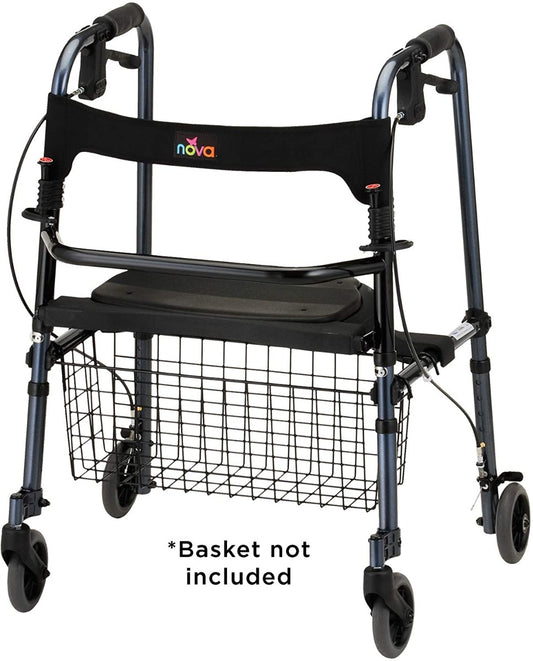 NOVA Cruiser De-Light Rollator Walker, Blue