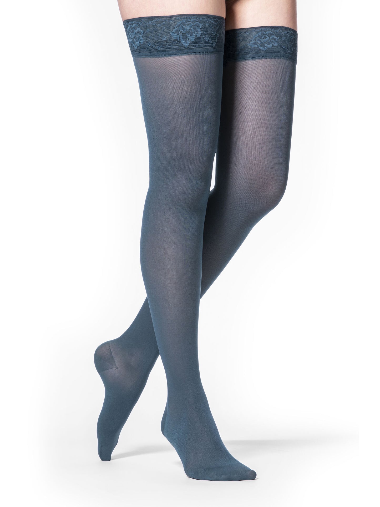 Sigvaris Soft Opaque - 15-20 mmHg Thigh High Compression Stockings 841N