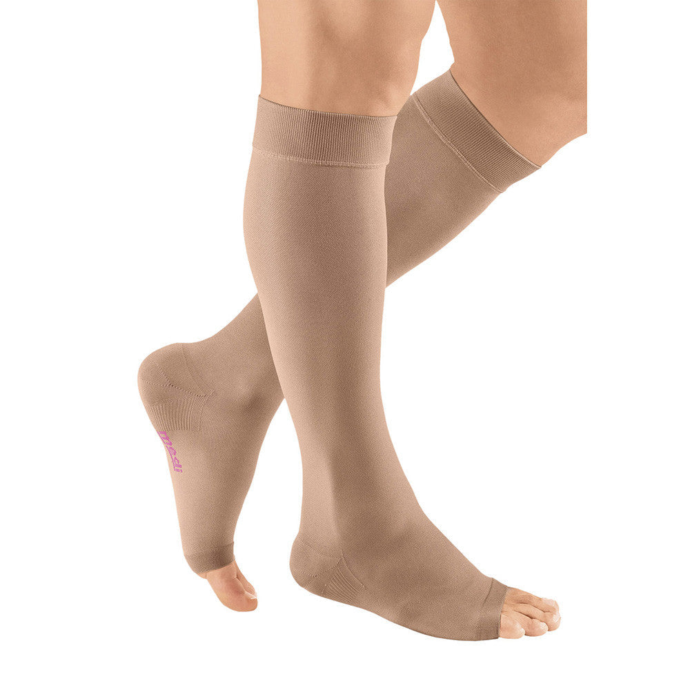 mediven plus - pair 20-30 mmHg calf extra wide standard open toe beige size V